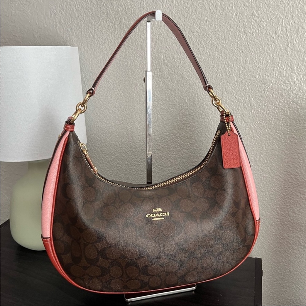 Coach Harley East West Hobo Shoulder Bag Colorblock
